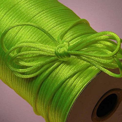 Light Blue Ben Collection 2mm X 100 Yard Rattail Satin Nylon Trim Cord Chinese Knot